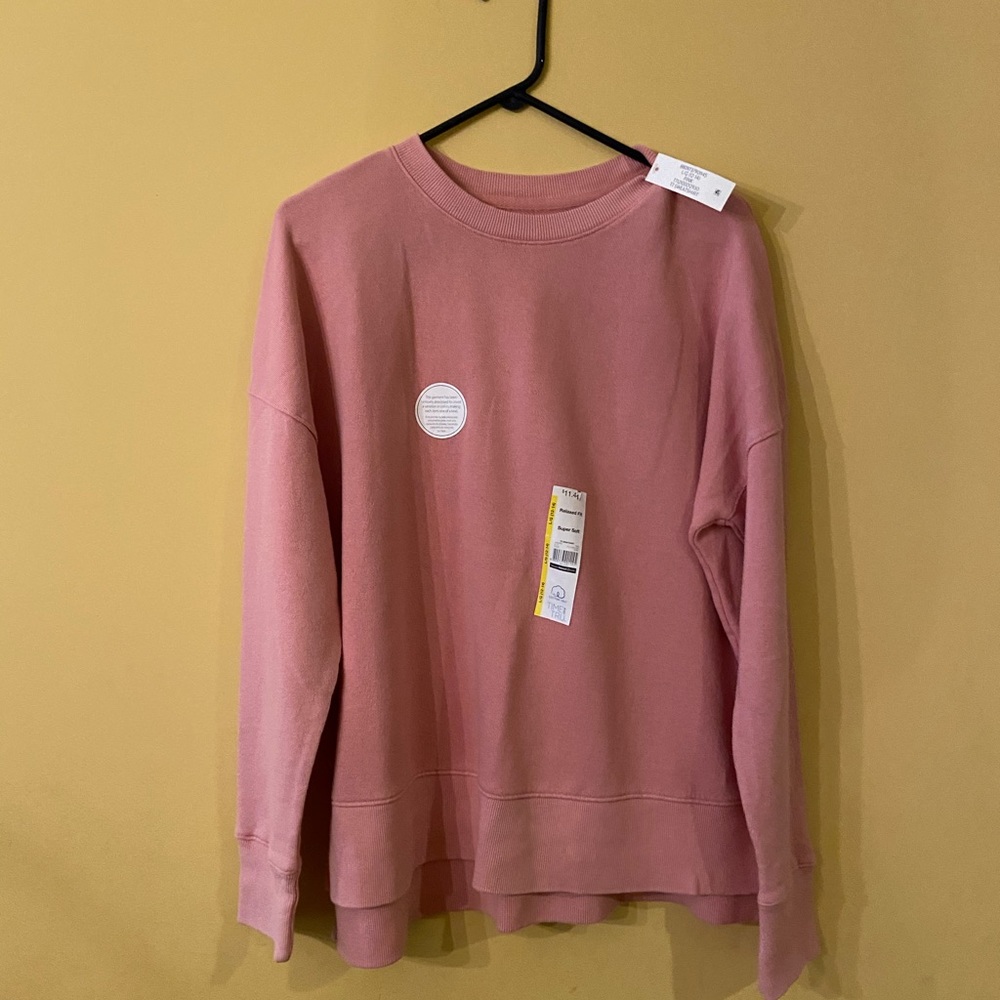 Pink crew neck